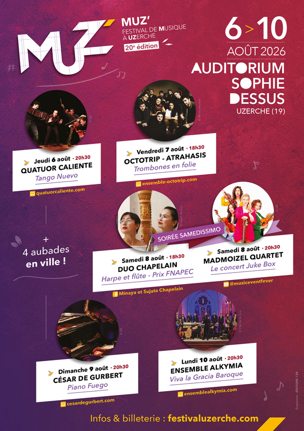 Programme du MUZ' 2026